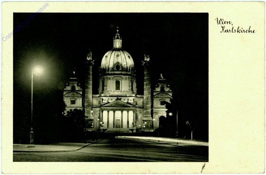 ak103470 Wien 4, Karlskirche bei Nacht