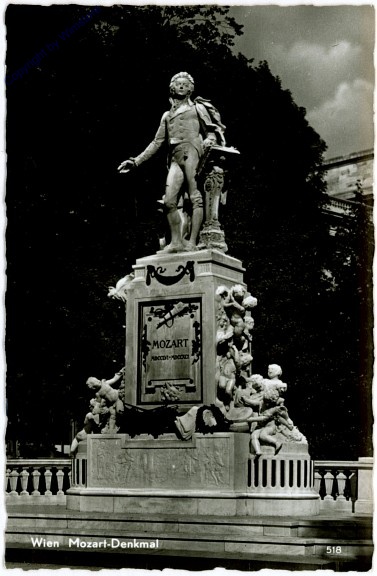 Wien 1, Mozart-Denkmal (im Burggarten)