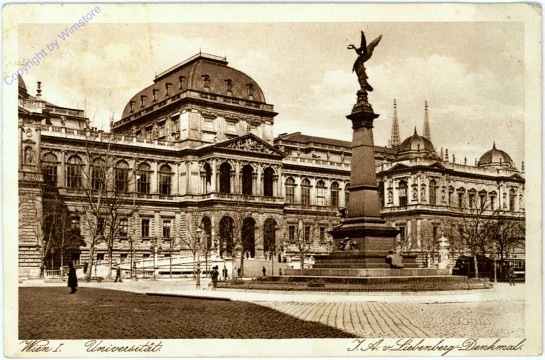 ak103490 Wien 1, Universität, J.A. v. Liebenberg-Denkmal