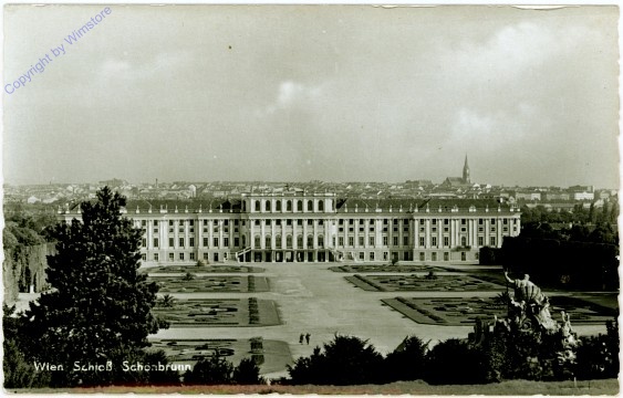 Wien 13, Schönbrunn, Blick Richtung 15. Bezirk