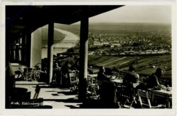 Wien 19, Blick vom Kahlenbergterrasse gegen Donau