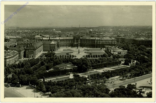 Wien 1, Blick vom Rathausturm zur Hofburg