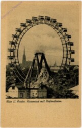 Wien 2, Riesenrad, Stefansturm im Hintergrund