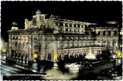 Wien 1, Staatsoper mit Festbeleuchtung