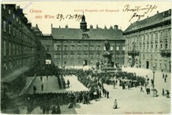 Wien 1, Innerer Burgplatz mit Burgmusik