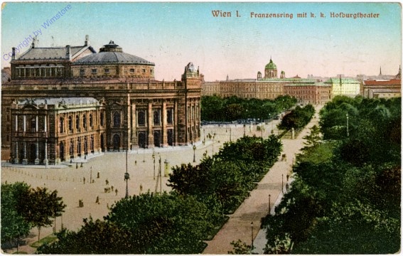 Wien 1, Franzensring mit k.k. Hofburgtheater