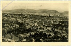 Wien, Panorama, Zeichnung v. Prof. A. Kasimir