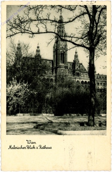 Wien 1, Rathaus, malerischer Blick