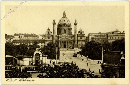 ak104030 Wien 4, Karlskirche