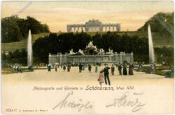 Wien 13, Neptungrotte und Gloriette in Schönbrunn