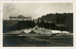 Wien 13, Schönbrunn, Neptungrotte mit Gloriette
