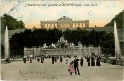 Wien 13, Schönbrunn, Neptungrotte und Gloriette