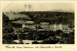 Wien 13, Schönbrunn, Neptungrotte mit Gloriette