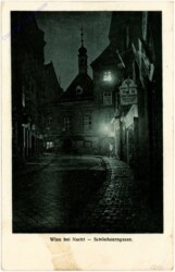 Wien 1, Schönlaterngasse bei Nacht