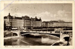 Wien 1, Kai mit Marienbrücke