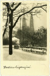 Wien 9, Votivkirche, Herrliche Neujahrsgrüße