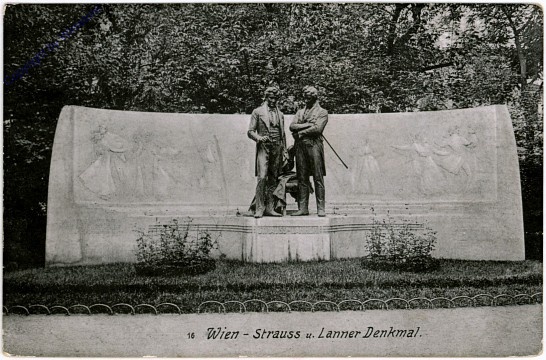ak104175 Wien 1, Strauss und Lanner Denkmal