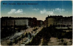 Wien 4, Karlsplatz. Blick auf die Kärntnerstrasse
