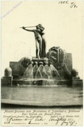 Wien 4, Mozart-Brunnen (Zauberflötenbrunnen)