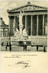 Wien 1, Athene-Brunnen vor dem Parlamentsgebäude