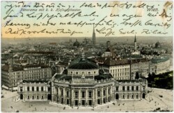 Wien 1, Panorama mit k.k. Hofburgtheater