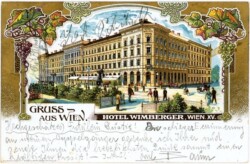 Wien 7, Hotel Wimberger, Gruss aus Wien