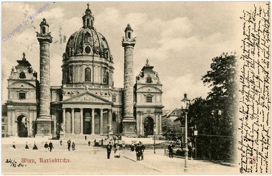 ak104230 Wien 4, Karlskirche