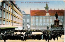 Wien 1, K.k. Hofburg, Franzensplatz mit Burgmusik