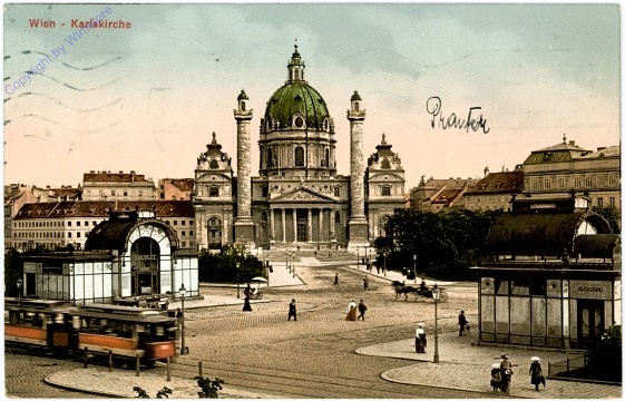 ak104314 Wien 4, Karlskirche