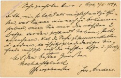 Correspondenz-Karte 1899