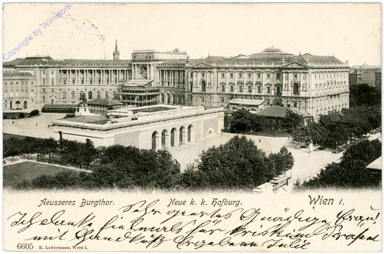 ak104360 Wien 1, Neue k.k. Hofburg, äusseres Burgtor