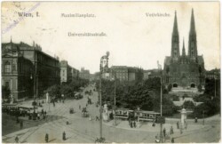 Wien 9, Maximilianplatz, Votivkirche, Universitätsstraße