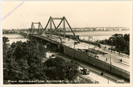 Wien 2, Reichsbrücke, Eröffnet am 10.10.1937