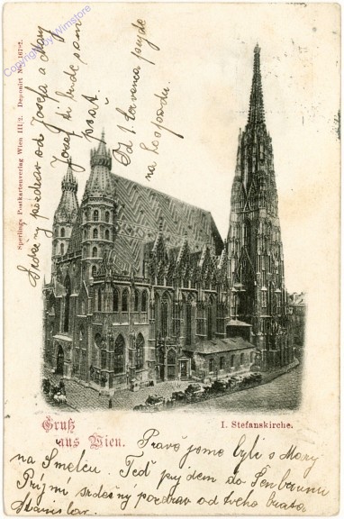 Wien 1, Stefanskirche, Gruss aus Wien