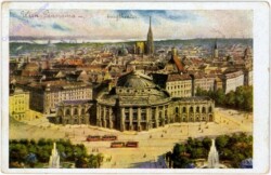 ak104534 Wien 1, Panorama mit Burgtheater