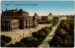 Wien 1, Franzensring mit k.k. Hofburgtheater