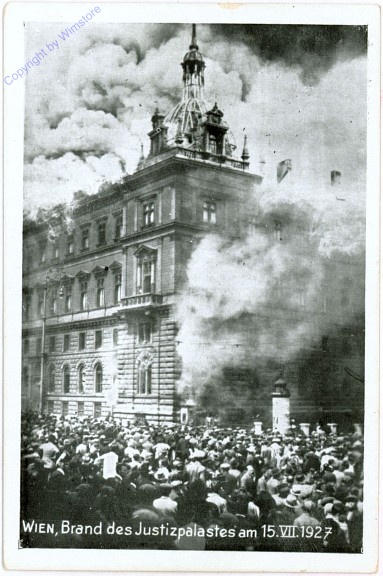 Wien 1, Brand des Justizpalastes am 15.VII.1927