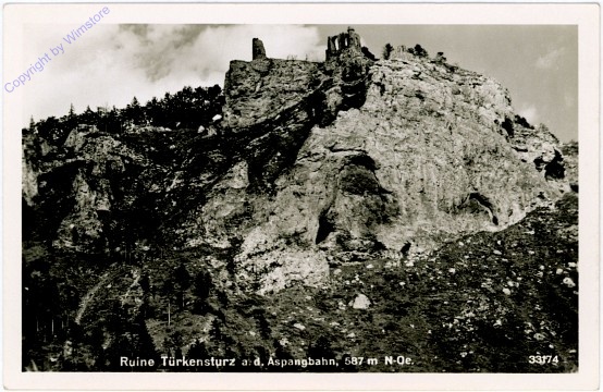 ak104574 Gleissenfeld, Ruine Türkensturz a.d. Aspangbahn