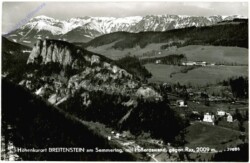 Breitenstein, mit Polleroswand gegen Rax