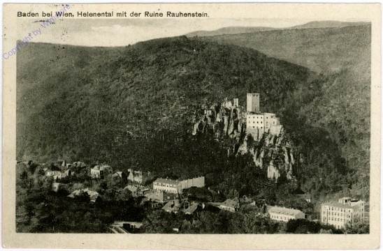 Baden, Helenental mit der Ruine Rauhenstein