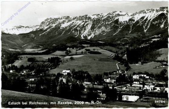 ak104666 Edlach, mit Raxalpe