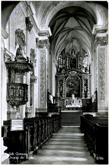 ak104749 Göttweig, Inneres der Kirche