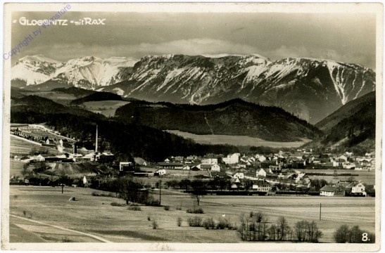ak104753 Gloggnitz, mit Rax