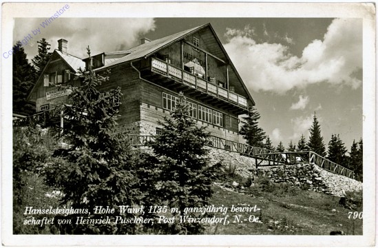 Hohe Wand, Hanselsteighaus