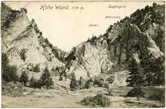 Hohe Wand, Teufelsgrat, Höhlensteig, Leiterl