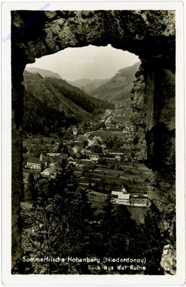 Hohenberg / Lilienfeld, Blick aus der Ruine