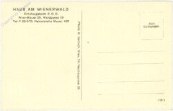 Wien 23, Haus am Wienerwald, Erholungsheim R.D.B.