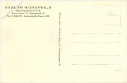 Wien 23, Haus am Wienerwald, Erholungsheim R.D.B.
