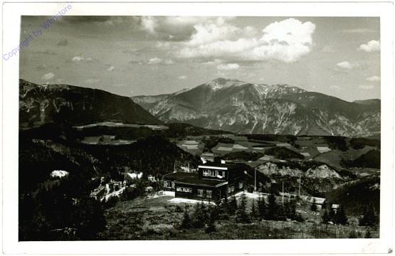 ak104919 Hirschenkogel, Liechtensteinhaus gegen Schneeberg