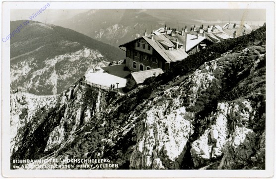 Hochschneeberg, Eisenbahnhotel